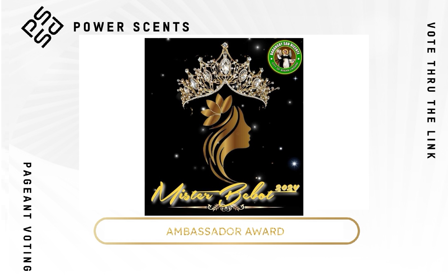 Mister Bebot Power Scents Award 2024 Pageant Vote PH