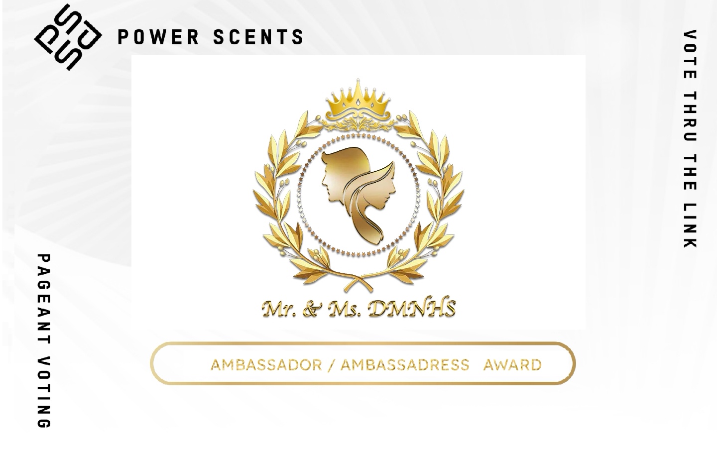 Mr & Ms DMNHS Power Scents Award 2025 Pageant Vote PH